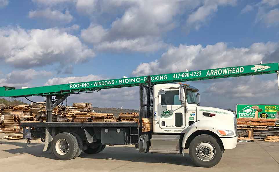 Missouri Rooftop Shingle Delivery Trucks